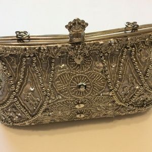 NWT MG Collection Louise Beaded and Sequined Bag